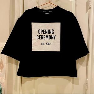 Opening Ceremony Crewneck Boxy Short Sleeve Sweatshirt Size M// Oversized fit